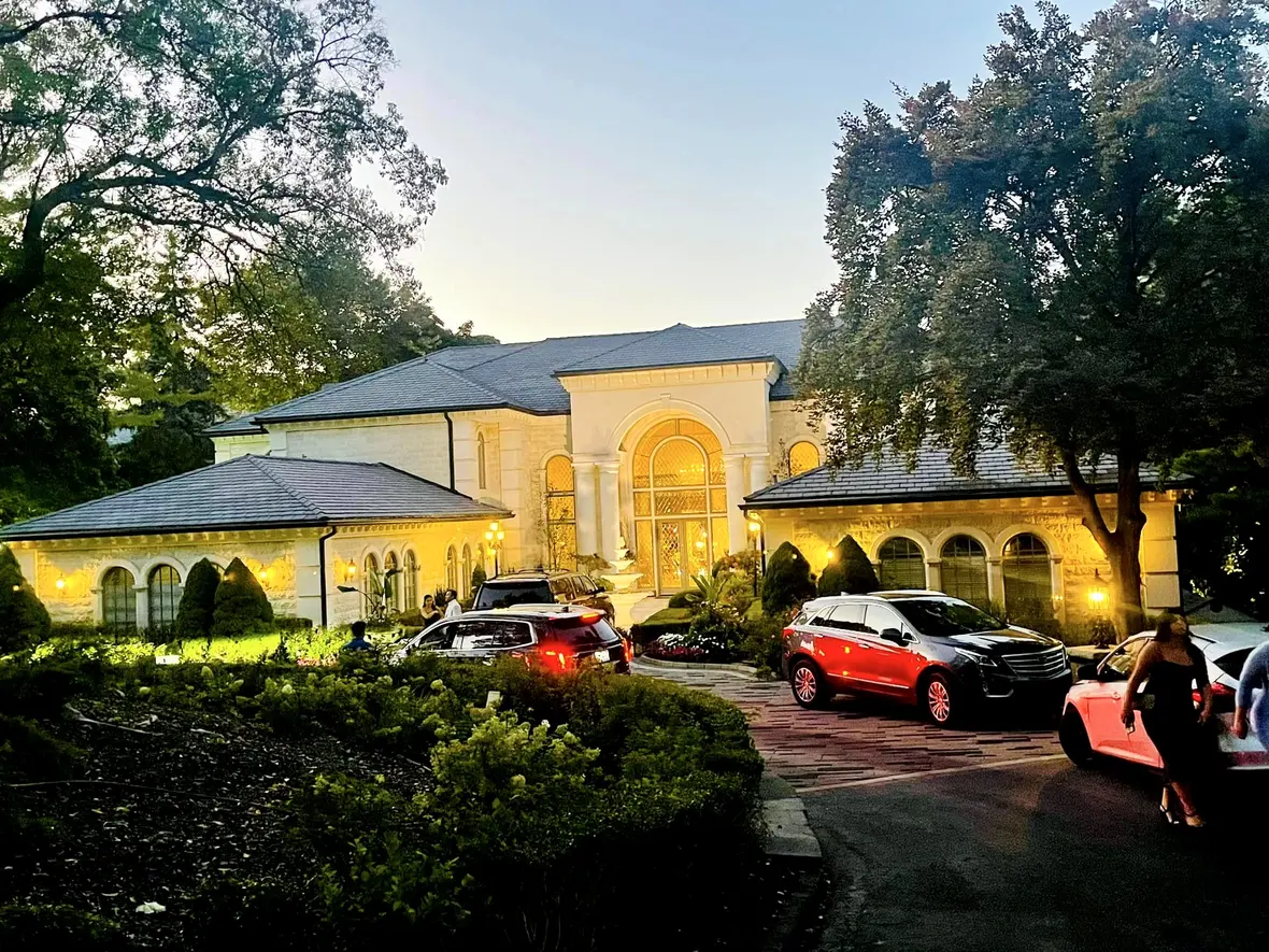 An engagement party at an estate, Detroit