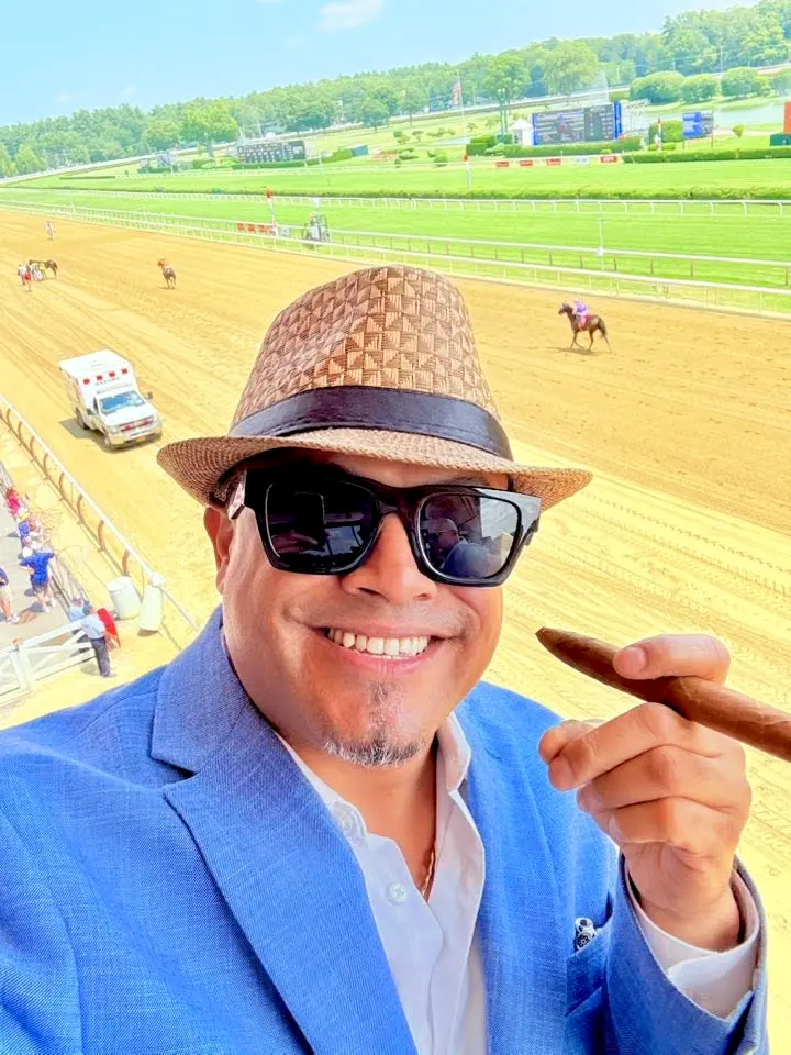 A birthday at the horse track