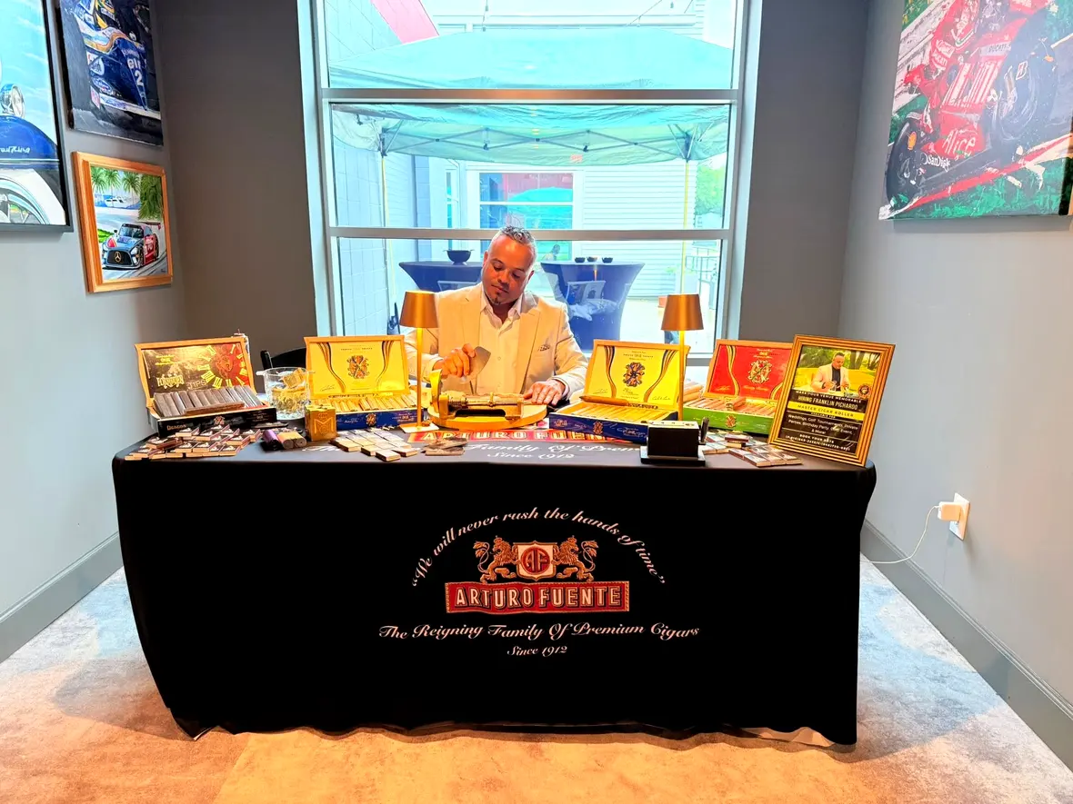 The Indy 500 weekend, at a private auto club